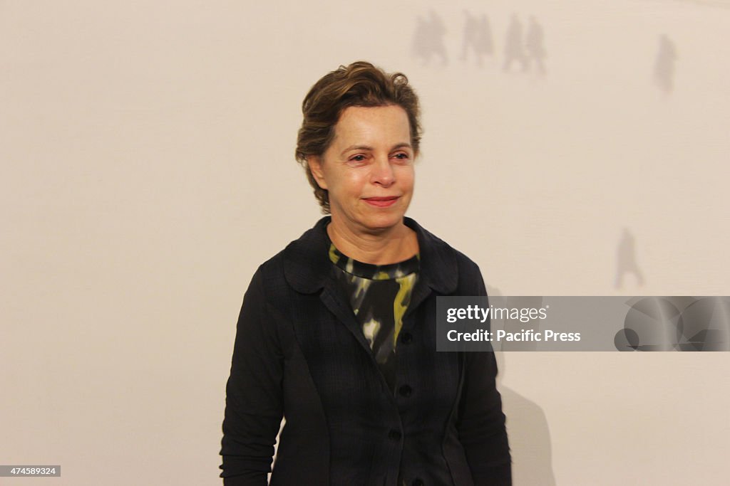 Michal Rovner, Israeli artist, author of a videopainting for...