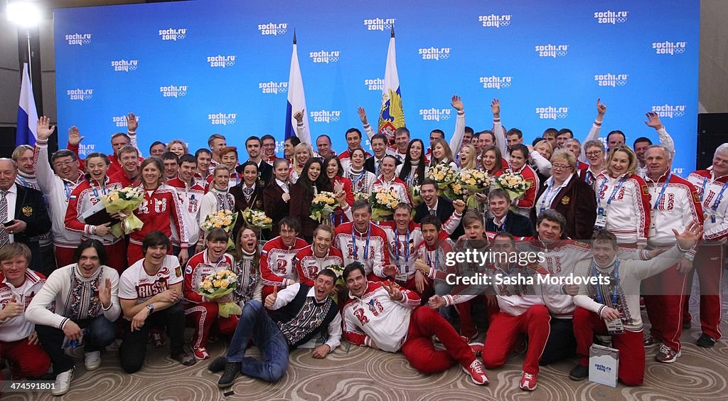 President Vladimir Putin Honours Russian Olympic Athletes