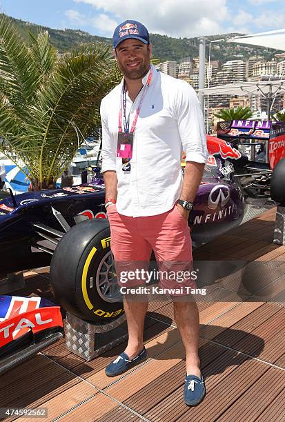Jamie Roberts attends the Infiniti Red Bull Racing Energy Station at Monte Carlo on May 24, 2015 in Monte Carlo, Monaco.