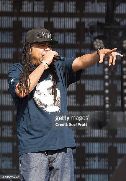 Rakaa Taylor of Dilated Peoples performs at the Sasquatch Music Festival at The Gorge on May 23, 2015 in George, Washington.