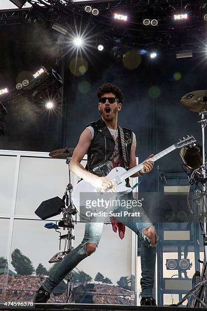 Dave 1 of Chromeo performs at the Sasquatch Music Festival at The Gorge on May 23, 2015 in George, Washington.