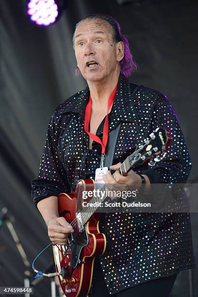 Singer/guitarist Mike Pinera of the classic rock band's Iron Butterfly and Blues Image performs onstage on May 23, 2015 in Bakersfield, California.