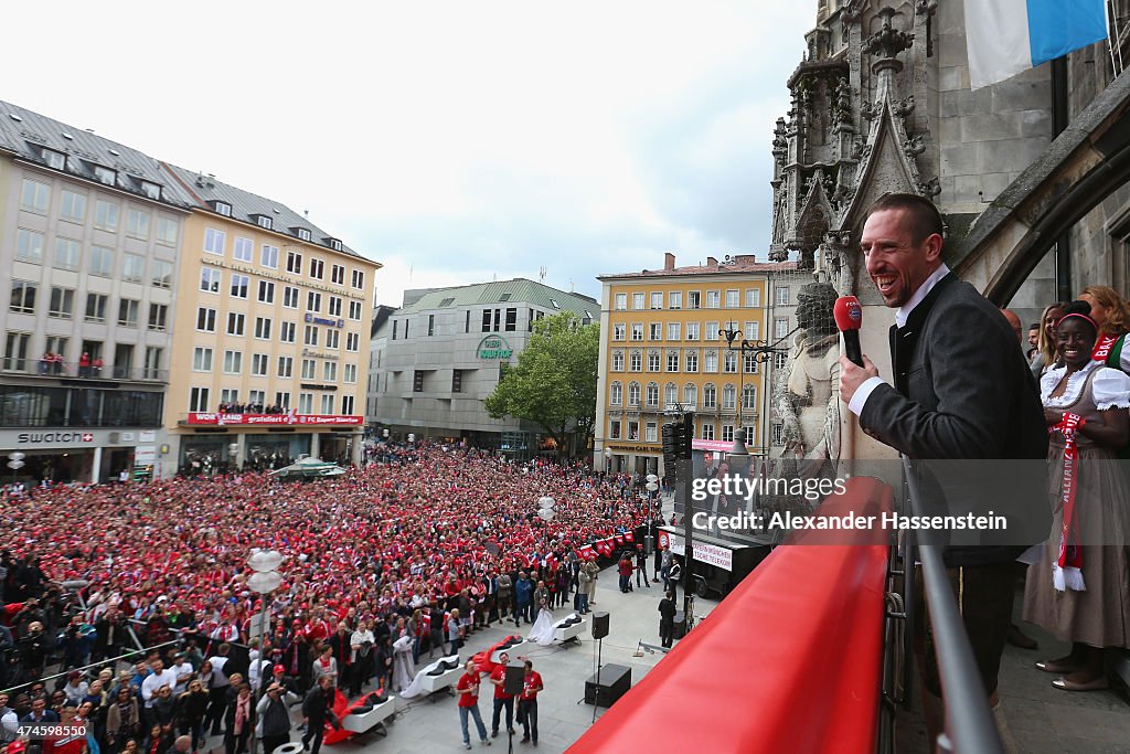 FC Bayern Muenchen Celebrate Winning The Bundesliga