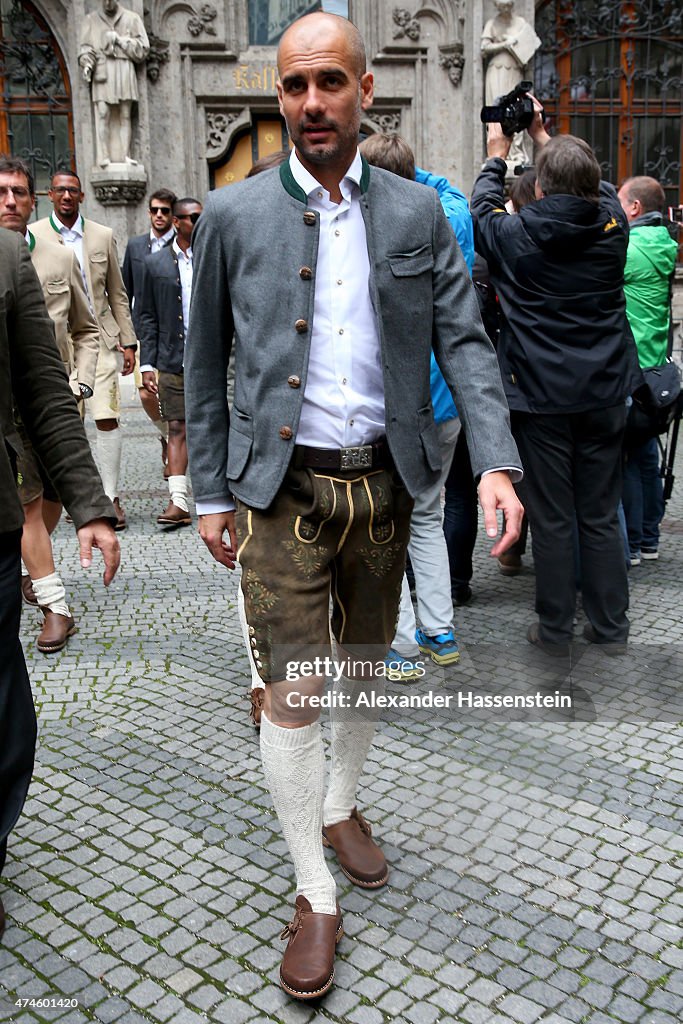 FC Bayern Muenchen Celebrate Winning The Bundesliga