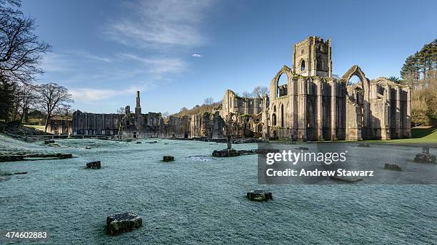 fountains abbey - ripon stock-fotos und bilder