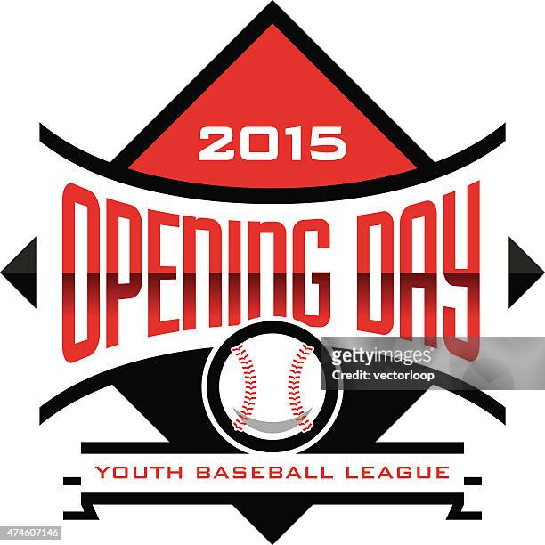 ilustraciones, imágenes clip art, dibujos animados e iconos de stock de día de inauguración de béisbol - opening day