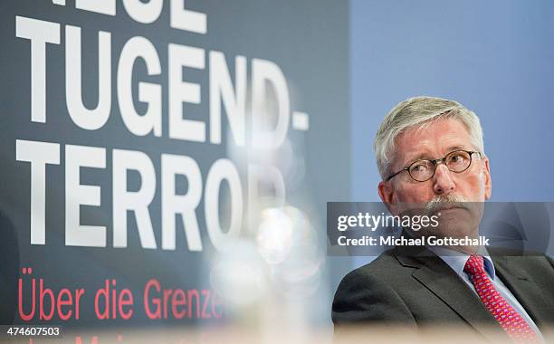 Controversial German economist and former board member of the German Deutsche Bundesbank Thilo Sarrazin attends the presentation of his new book 'The...