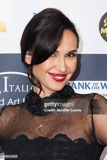 Model Eugenia Chernyshova attends the 9th annual Los Angeles Italia Film, Fashion and Art Fest opening night ceremony held at TLC Chinese 6 Theatres...