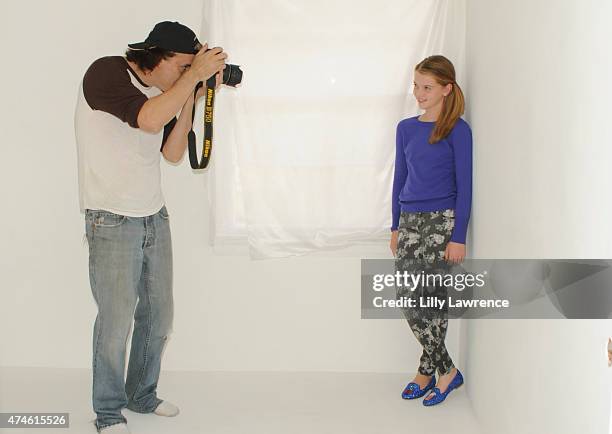 Photographer Michael Bezjian captures actress Delaney Raye at The SAP - The Starving Artists Project - Backstage on May 23, 2015 in Los Angeles,...