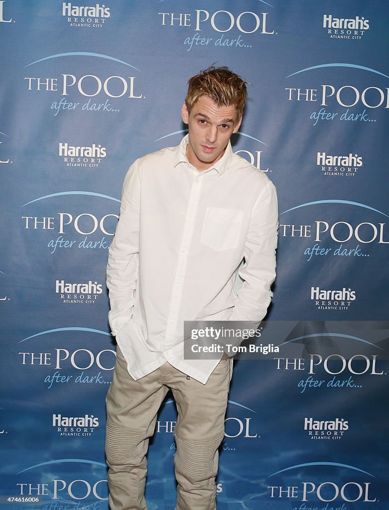 Aaron Carter Performing & Judging + (Model Search) At The Pool After Dark Harrah's Atlantic City