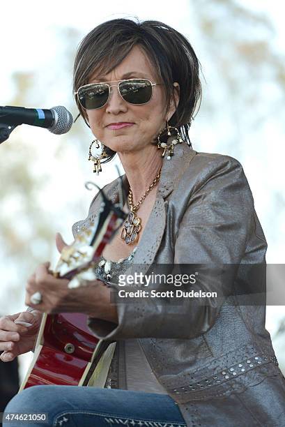 Singer Pam Tillis performs onstage on May 23, 2015 in Bakersfield, California.