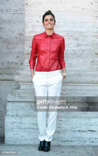 Actress Valeria Solarino attends 'Una Donna per Amica' photocall at Moderno Cinama on February 24, 2014 in Rome, Italy.