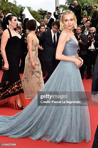 Jury member Sienna Miller attends the closing ceremony and "Le Glace Et Le Ciel" Premiere during the 68th annual Cannes Film Festival on May 24, 2015...