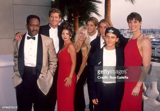 Actor Gregory Alan Williams, actor David Hasselhoff, actress Yasmine Bleeth, actress Pamela Anderson, actor David Charvet, actor Jaason Simmons,...