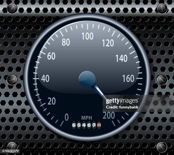 dashboard - odometer stock illustrations