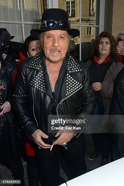 Danyel Gerard attends the Unveiling of The Plaque 'Golf Drouot' at the Mairie du 9 eme on February 24, 2014 in Paris, France.