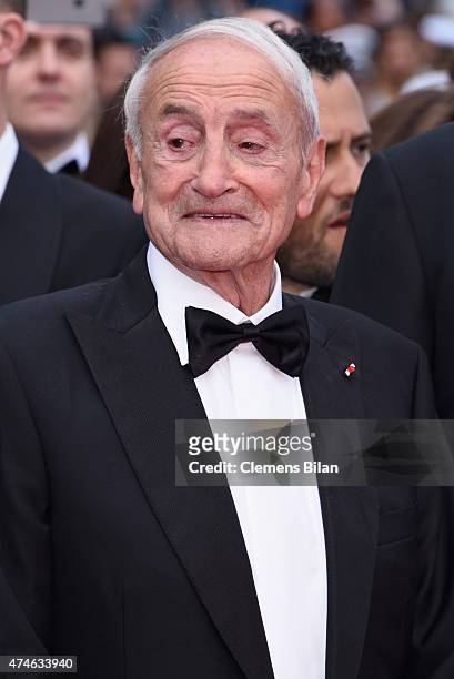 Claude Lorius attends the closing ceremony and Premiere of "La Glace Et Le Ciel" during the 68th annual Cannes Film Festival on May 24, 2015 in...