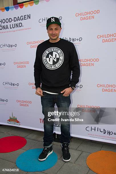 Artist Petter attends the Childhood day at Djurgarden on May 24, 2015 in Stockholm, Sweden. .