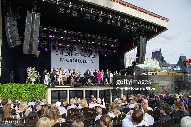 Grona Lund at the Childhood day at Djurgarden on May 24, 2015 in Stockholm, Sweden. .