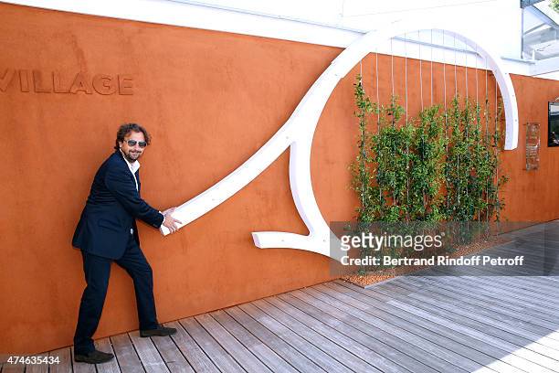 Henri Leconte attends the 2015 Roland Garros French Tennis Open at Roland Garros on May 24, 2015 in Paris, France.