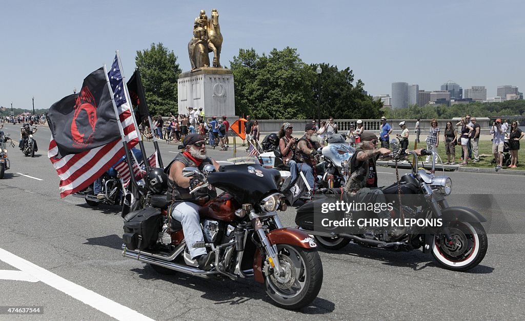 US-MILITARY-MEMORIAL DAY-ROLLING THUNDER