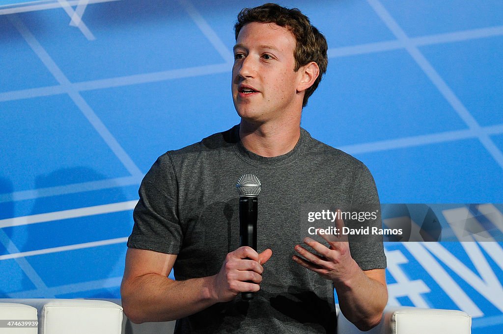 Mark Zuckerberg Attends Mobile World Congress