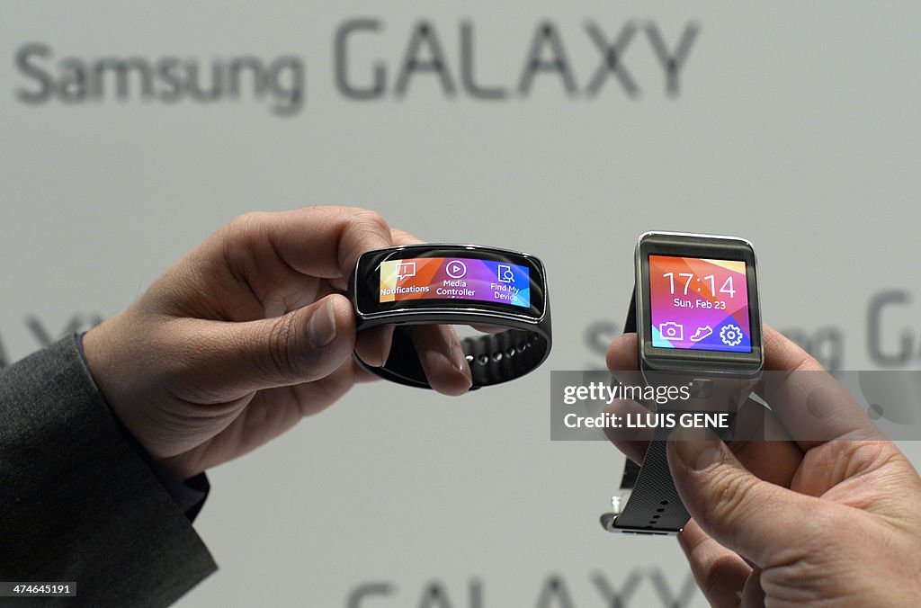 SPAIN-TECHNOLOGY-MOBILE-WORLD-CONGRESS-SAMSUNG