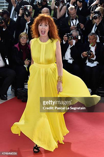 Camera d'Or Jury president Sabine Azema attends a photocall as winner of the Palme d'Or during the 68th annual Cannes Film Festival on May 24, 2015...