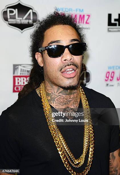 Gunplay backstage during the 99 Jamz Summer Jamz Concert at BB&T Center on May 23, 2015 in Sunrise, Florida.