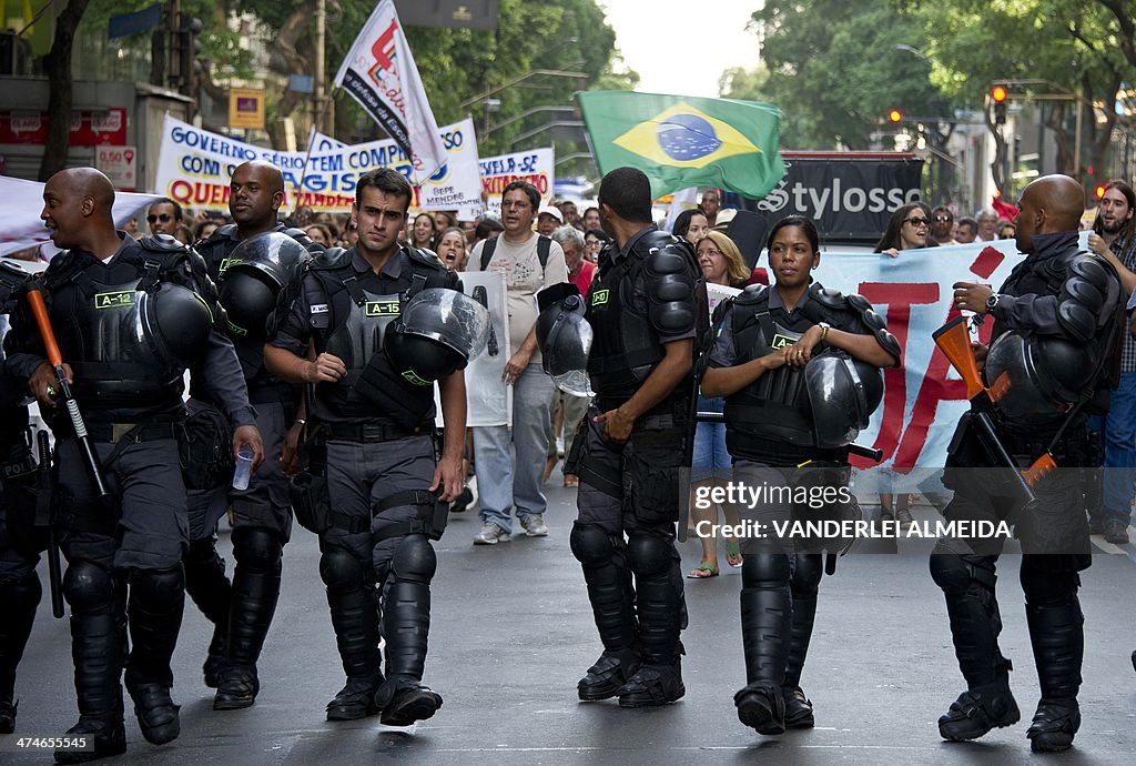 BRAZIL-PROTEST-TEACHERS