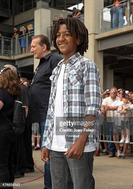 Actor Tekola Cornetet attends the 2015 Indy 500 at Indianapolis Motorspeedway on May 24, 2015 in Indianapolis, Indiana.