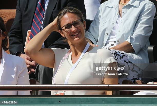Mary Pierce attends day 1 of the French Open 2015 held at Roland Garros stadium on May 24, 2015 in Paris, France.