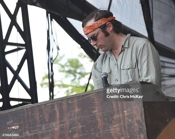 Zach Miller of Dr. Dog performs during day 3 of the 3rd Annual Shaky Knees Music Festival at Atlanta Central Park on May 10, 2015 in Atlanta City.