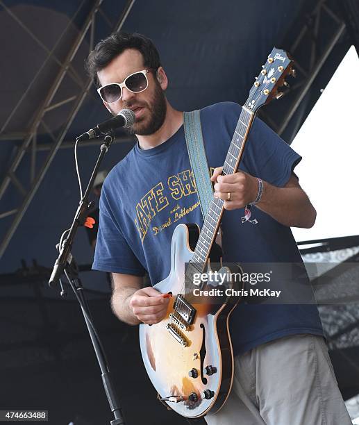 Frank McElroy of Dr. Dog performs during day 3 of the 3rd Annual Shaky Knees Music Festival at Atlanta Central Park on May 10, 2015 in Atlanta City.