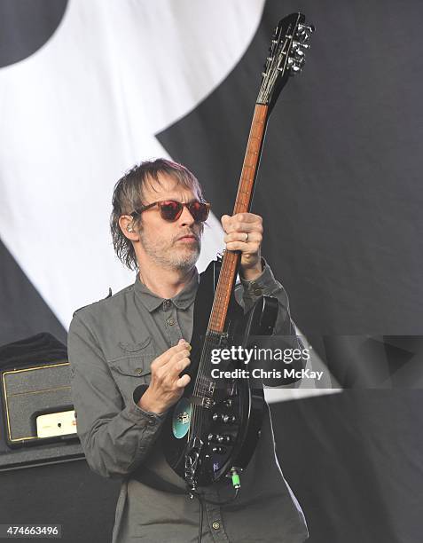 Mark Gardener of Ride performs during day 3 of the 3rd Annual Shaky Knees Music Festival at Atlanta Central Park on May 10, 2015 in Atlanta City.