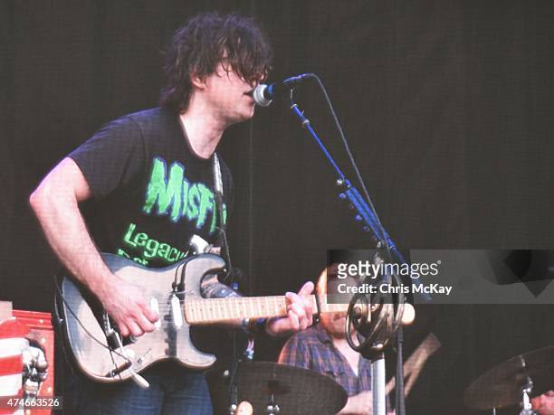 General atmosphere as Ryan Adams performs during day 3 of the 3rd Annual Shaky Knees Music Festival at Atlanta Central Park on May 10, 2015 in...