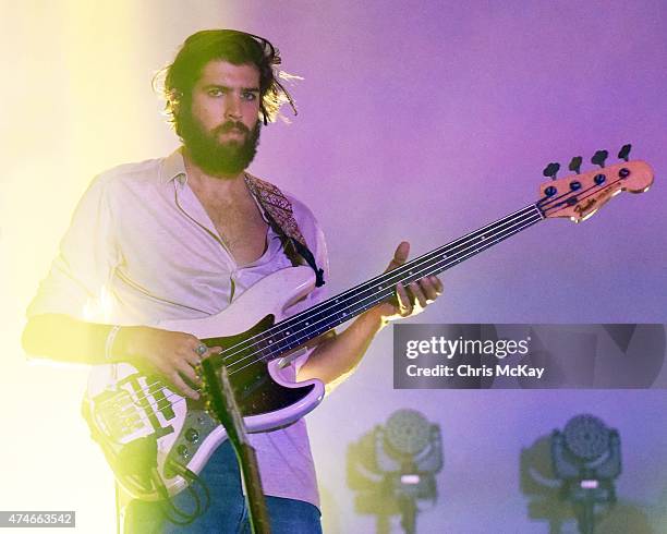 Cam Avery of Tame Impala performs during day 3 of the 3rd Annual Shaky Knees Music Festival at Atlanta Central Park on May 10, 2015 in Atlanta City.