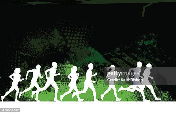 jogging or runners club grunge background - health club 幅插畫檔、美工圖案、卡通及圖標