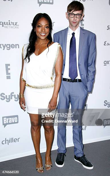 Kellita Smith and DJ Qualls appear during the 2015 NBCUniversal Cable Entertainment Upfront at The Jacob K. Javits Convention Center on May 14, 2015...
