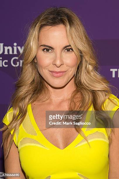 Actress Kate del Castillo attends the 2015 Telemundo and NBC Universo Upfront at Frederick P. Rose Hall, Jazz at Lincoln Center on May 12, 2015 in...