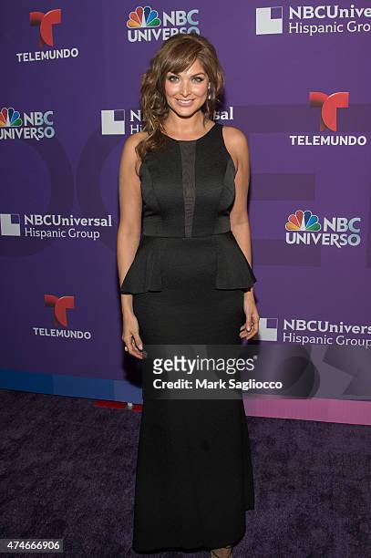Actress Blanca Soto attends the 2015 Telemundo and NBC Universo Upfront at Frederick P. Rose Hall, Jazz at Lincoln Center on May 12, 2015 in New York...