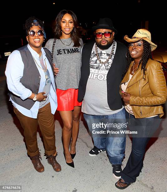 Guest, Keri Hilson, Jazzy Pha and Angie Stone attend "31 Days of Jazz" at ATL Live on the park at Park Tavern on May 12, 2015 in Atlanta, Georgia.