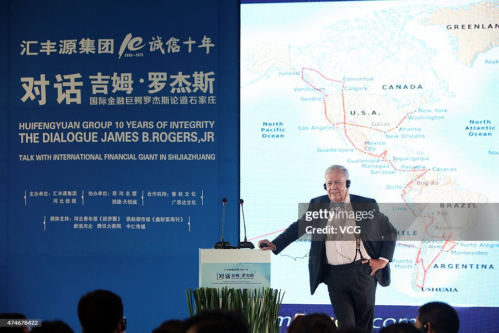 Global Investor Jim Rogers Gives A Lecture In Shijiazhuang