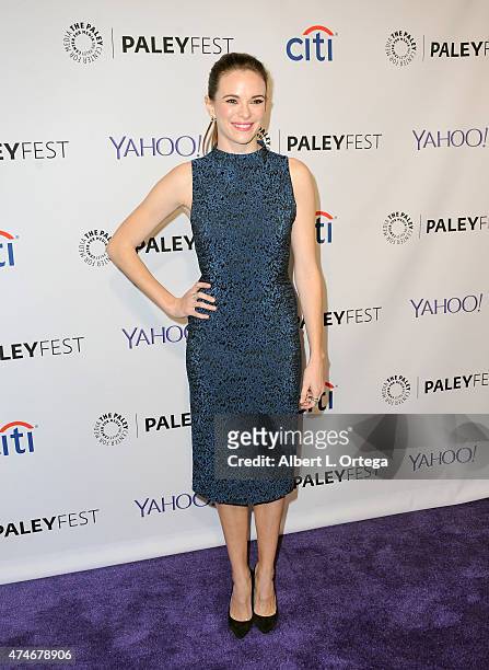 Actress Danielle Panabaker participates in The Paley Center For Media's 32nd Annual PALEYFEST LA featuring The CW's "Arrow & The Flash" held at The...