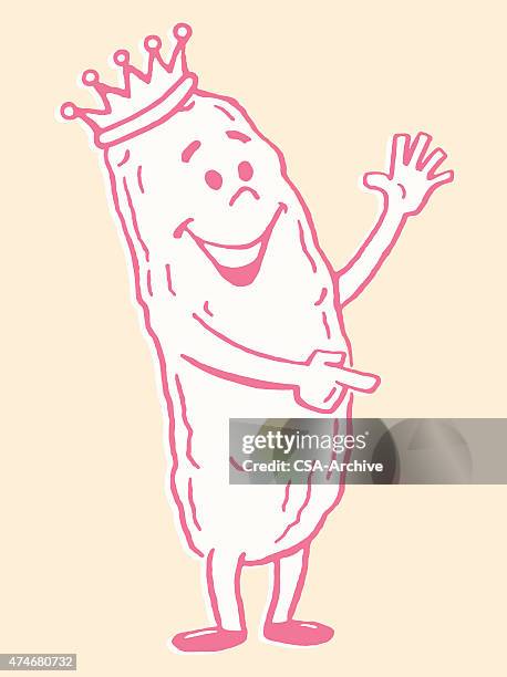 pickle king pointing - emperor stock illustrations