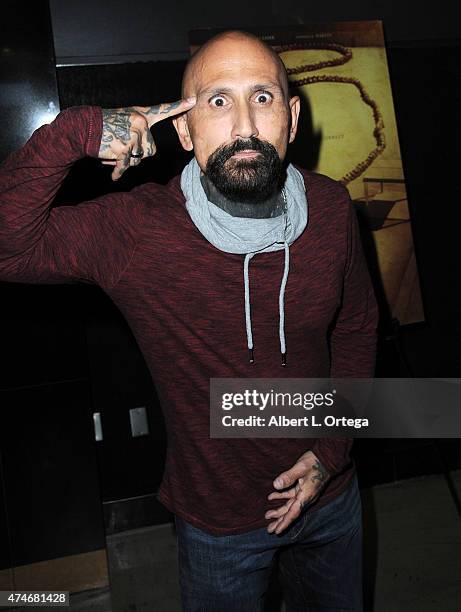 Actor Robert LaSardo arrives for the Premiere Of IFC Midnight's "The Human Centepede 3 " held at TCL Chinese 6 Theatres on May 18, 2015 in Hollywood,...
