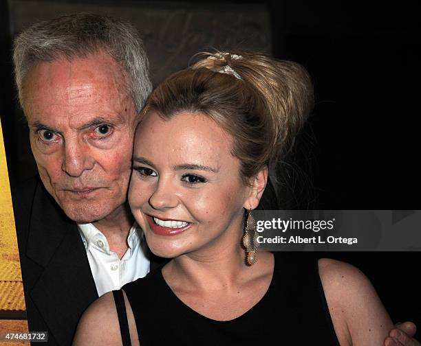 Actress Bree Olson and actor Dieter Laser arrive for the Premiere Of IFC Midnight's "The Human Centepede 3 " held at TCL Chinese 6 Theatres on May...