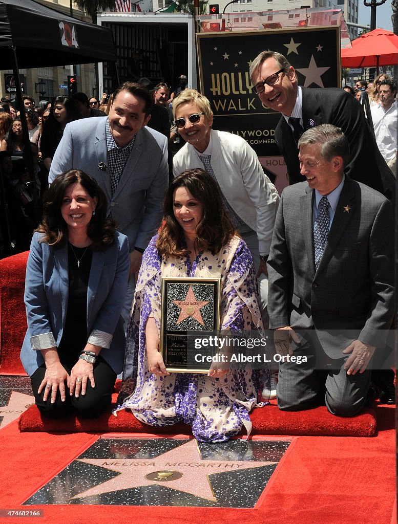 Melissa McCarthy Honored On The Hollywood Walk Of Fame