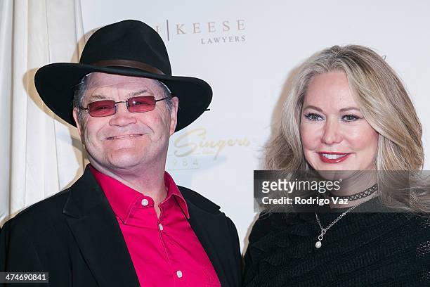Singer Micky Dolenz and Donna Quinter attend the 21st Annual ELLA Awards at The Beverly Hilton Hotel on February 20, 2014 in Beverly Hills,...