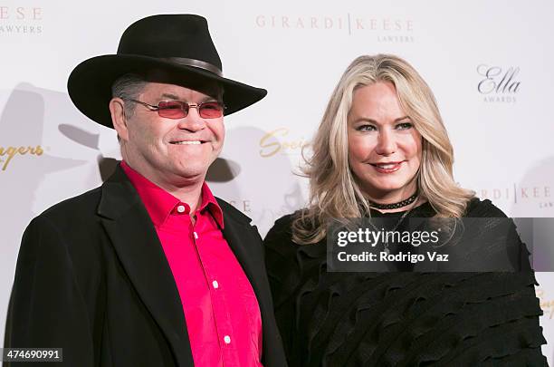 Singer Micky Dolenz and Donna Quinter attend the 21st Annual ELLA Awards at The Beverly Hilton Hotel on February 20, 2014 in Beverly Hills,...